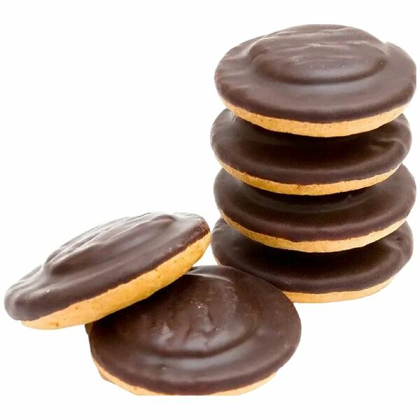 Печенье сдобное с апельсиновым желе в глазури, вес