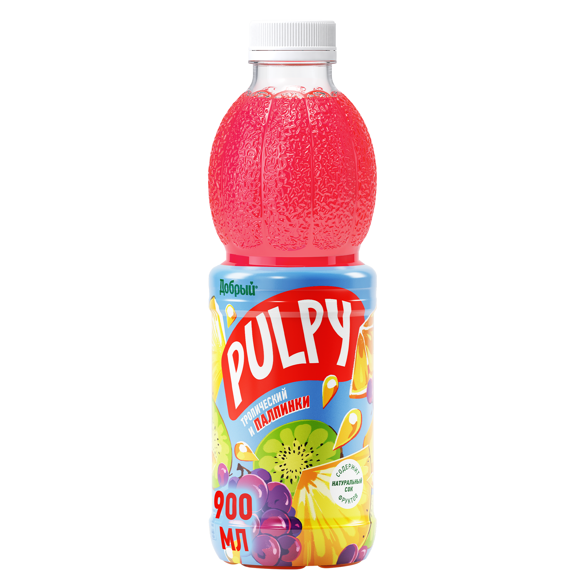 

Напиток сокосодержащий Pulpy Тропический с мякотью 900 мл