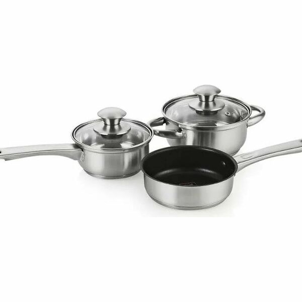 Набор посуды ATTRIBUTE LILY 5пр.(кастрюля, ковш, сковорода, 2 крышки), нерж.сталь