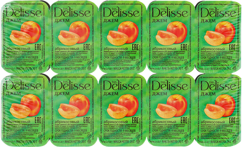Джем Delisse Абрикос 20х20 г