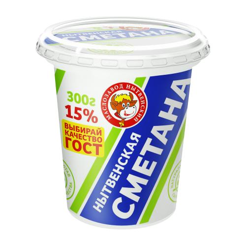 

Сметана Маслозавод Нытвенский 15% 300 г
