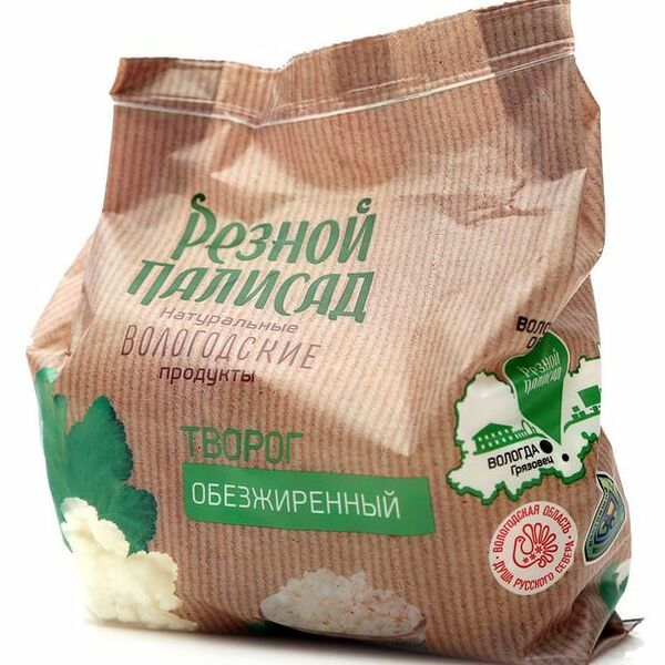 Творог обезжиренный Резной Палисад 1.8% 400 г