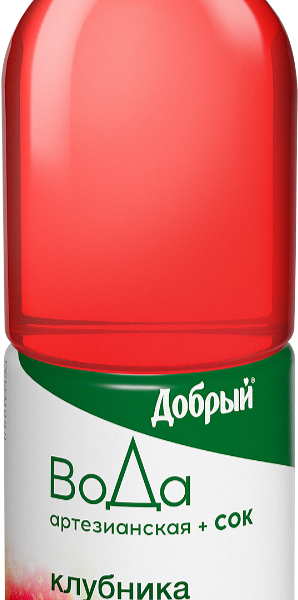 Добрый Вода + Сок с клубникой и базиликом 900 мл