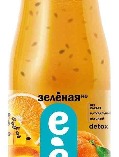Напиток Зелёная Ко смузи манго и апельсин с семенами чиа 0.25 л