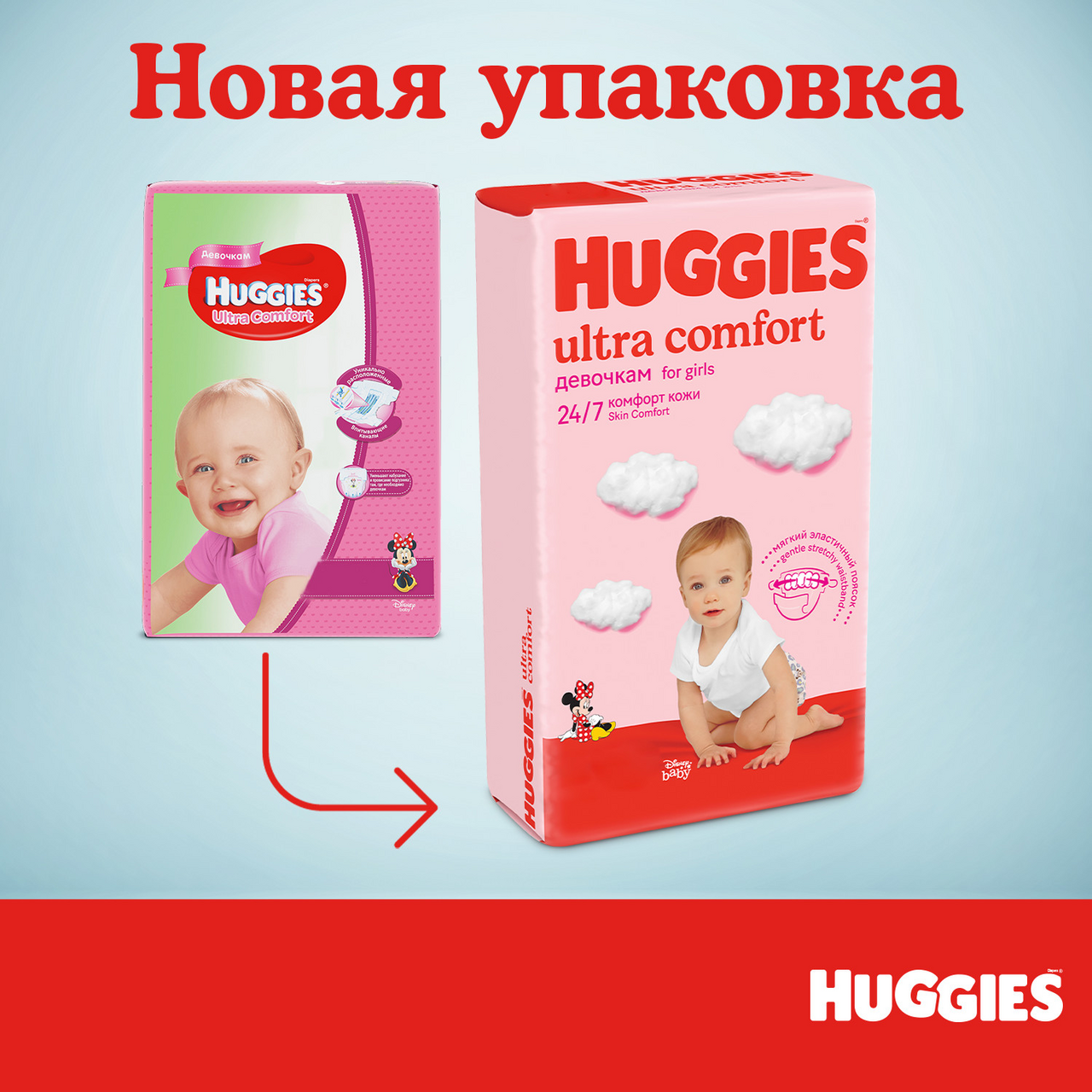

Подгузники для девочек Huggies Ultra Comfort 4 8-14 кг 80 шт.