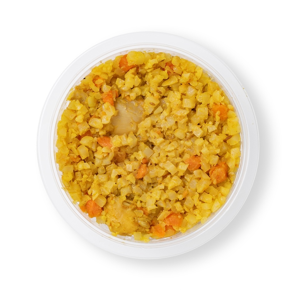 

Плов с рисом из цветной капусты и мясом цыплёнка-бройлера Азбука Life 250 г