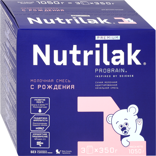 

Смесь молочная Nutrilak Premium + 1 с 0 до 6 месяцев 1050 г