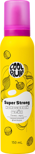 Пенка-мусс для укладки волос Cool Rule Кокосовый шейк, сверхсильная фиксация, 150 мл
