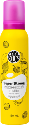 

Пенка-мусс для укладки волос Cool Rule Кокосовый шейк, сверхсильная фиксация, 150 мл