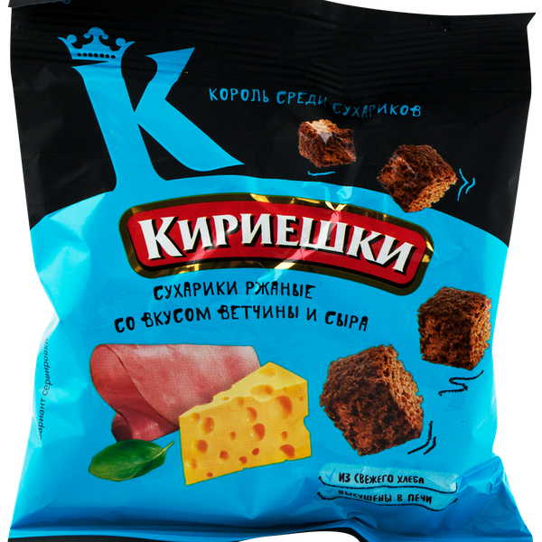 Сухарики Кириешки Ветчина и сыр 200 г