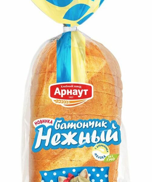 Батон Арнаут Нежный нарезка 230 г