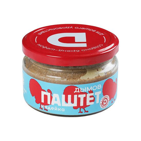 

Паштет Дымов печеночный со вкусом мяса индейки 200 г
