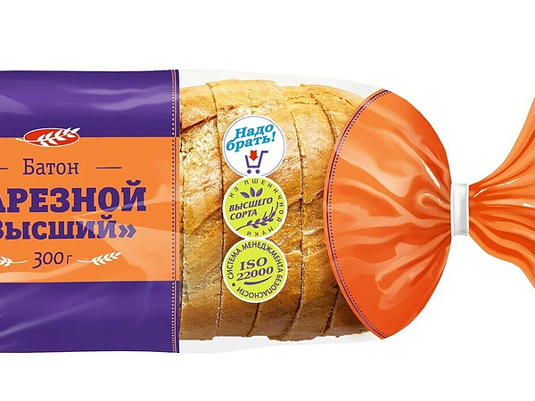 Батон нарезной Арнаут Высший в нарезке 300 г