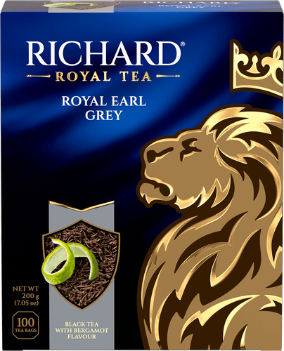 

Чай черный Richard Royal Classics Earl Grey с ароматом бергамота в пакетиках 100 шт, 200 г