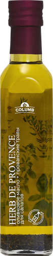 

Масло оливковое Columb с прованскими травами рафинированное 250 мл