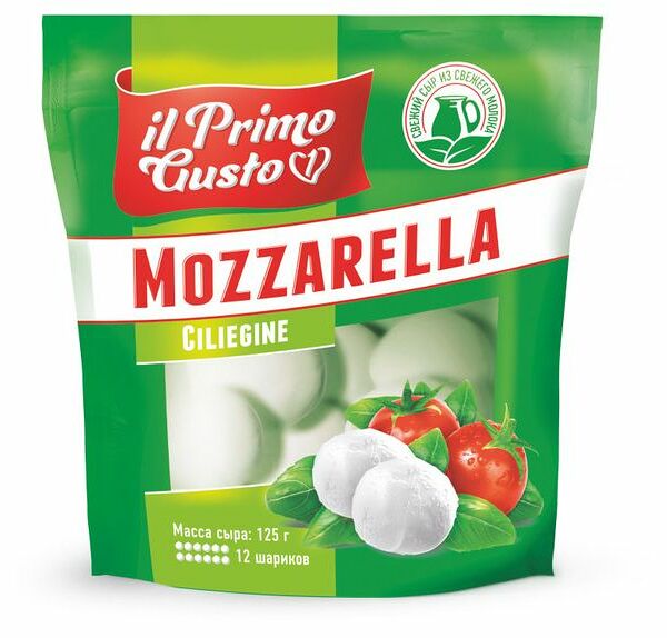 Сыр рассольный Il Primo Gusto Mozzarella Ciliegine 45% 125 г