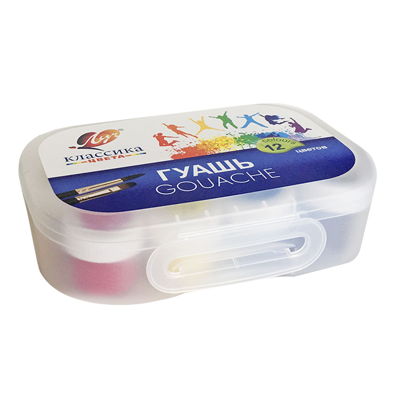 

Гуашь Луч Классика 12 цветов в контейнере 320 г