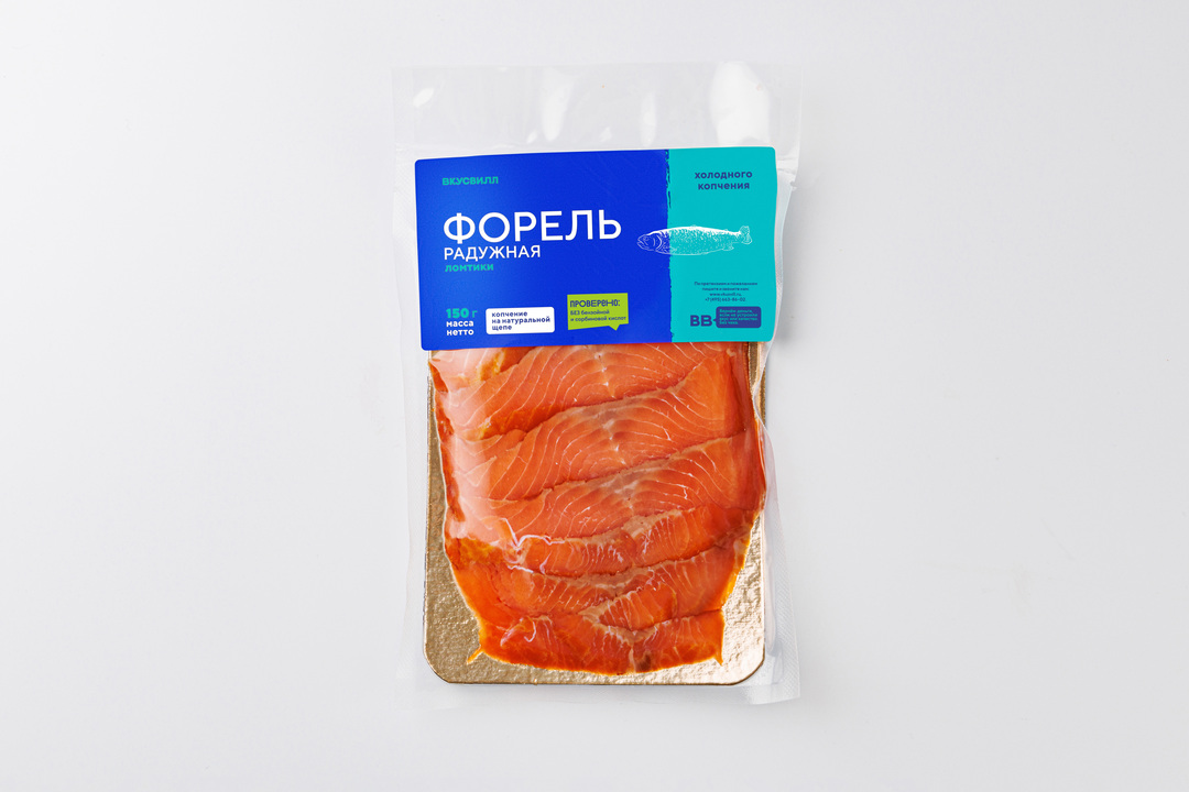 

Форель ВкусВилл радужная холодного копчения ломтики 150 г