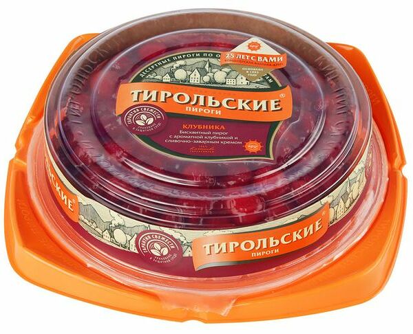 Пирог клубника Тирольские пироги 660 г