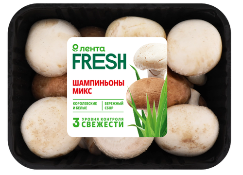 

Шампиньоны ЛЕНТА FRESH микс