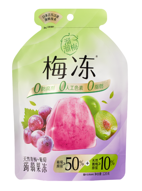 

Желе Liuliumei зеленая слива и виноград 120 г