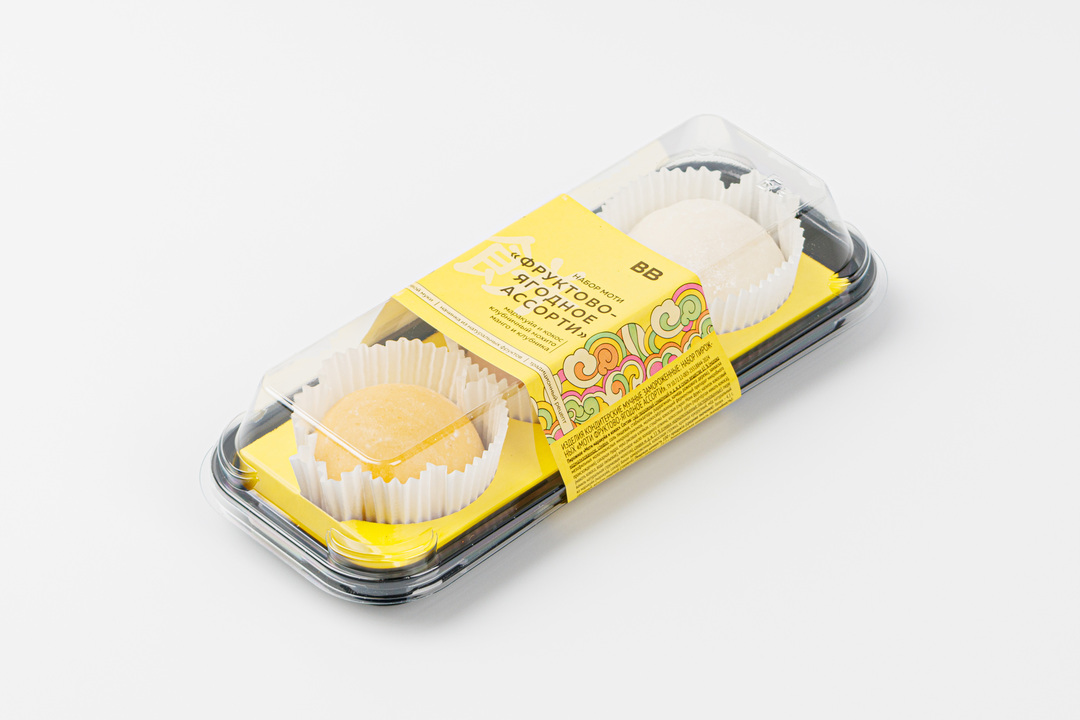 

Набор моти ВкусВилл Фруктово-ягодное ассорти заморозка 3 шт. 150 г