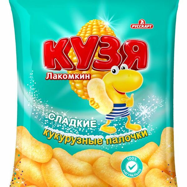 Кукурузные палочки Кузя Лакомкин сладкие 100 г
