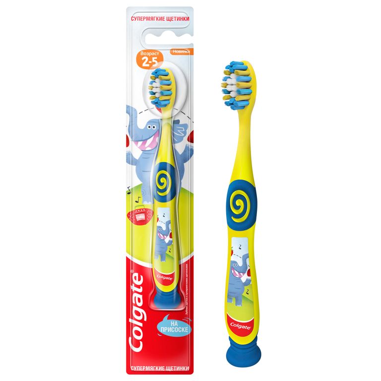 

Зубная щетка детская Colgate Kids мягкая 2–5 лет 1 шт.цвет в ассортименте