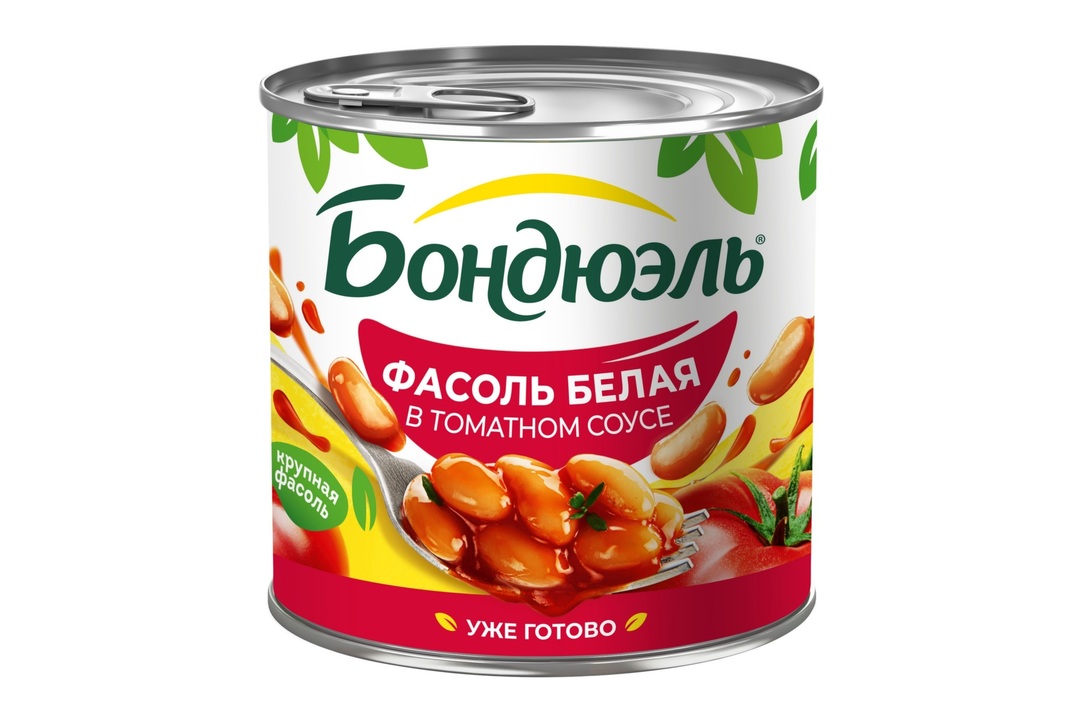 

Фасоль белая Бондюэль в томатном соусе 400 г
