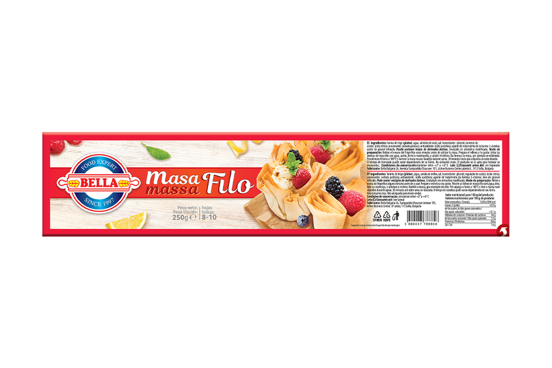 

Тесто Фило охлажденное BulgarFood Bella 250 г