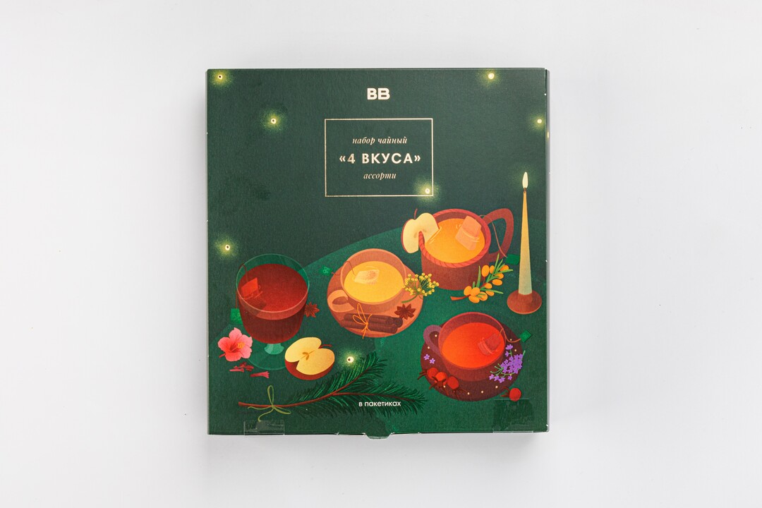 

Набор чайный ассорти 4 Вкуса, 24 пакетика, 48 г