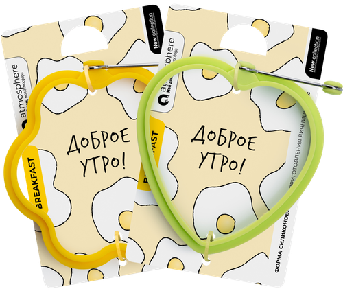 

Форма Atmosphere Breakfast для яичницы, форма и цвет в ассортименте 1 шт.