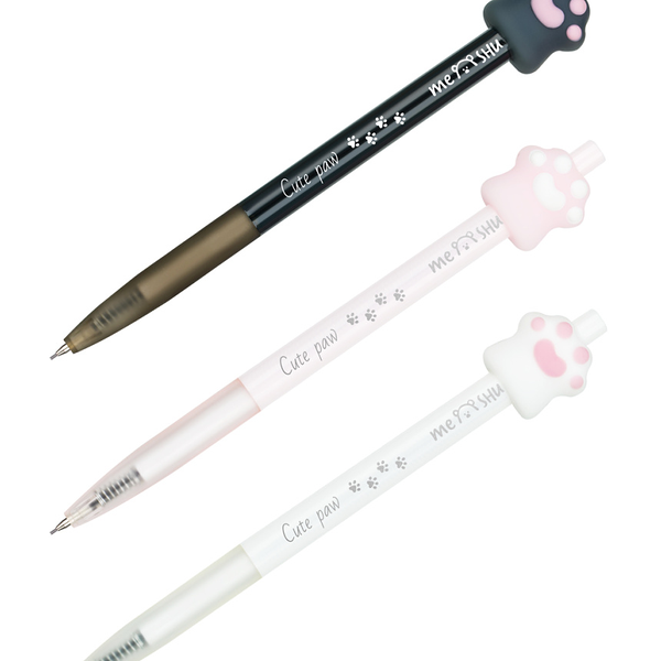 Карандаш механический Meshu Nice paw, 0.7 мм, с топпером, 1 шт, в ассортименте