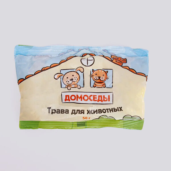 Семена для выращивания травы для кошек 50 г