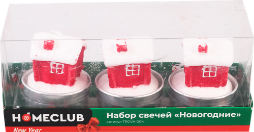 

Набор свечей Homeclub арт. TRCVA-004 3 шт. дизайн в ассортименте