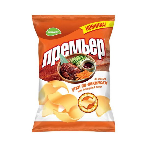 Чипсы картофельные Премьер со вкусом утки по пекински 70г