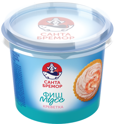 

Паста из тресковых рыб Санта Бремор Фиш-мусс с кальмаром и креветкой 140 г