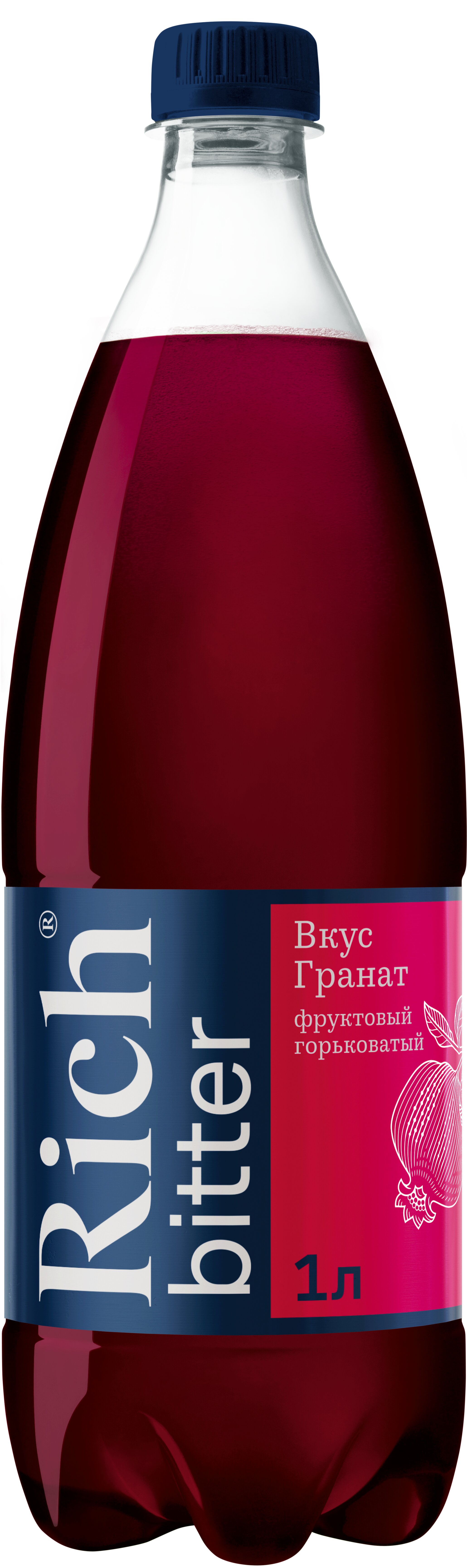 

Напиток Rich bitter газированный гранат 1 л