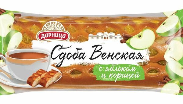 Сдоба Дарница Венская с яблоком и корицей 160 г