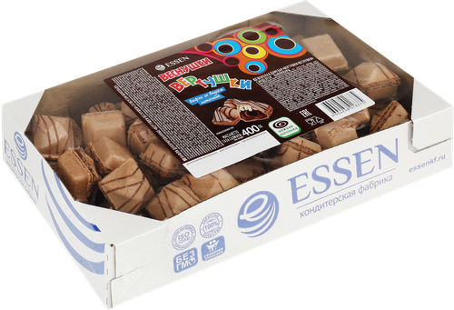 

Вафли Essen Вертушки-веснушки со вкусом шоколада 400 г
