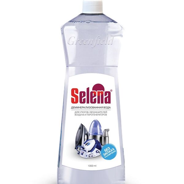 Вода деминерализованная для утюгов Selena, 1 л