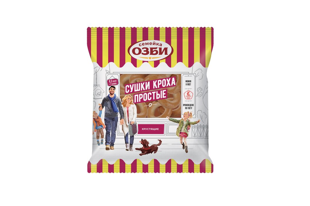 

Сушки Семейка Озби Кроха простые 200 г