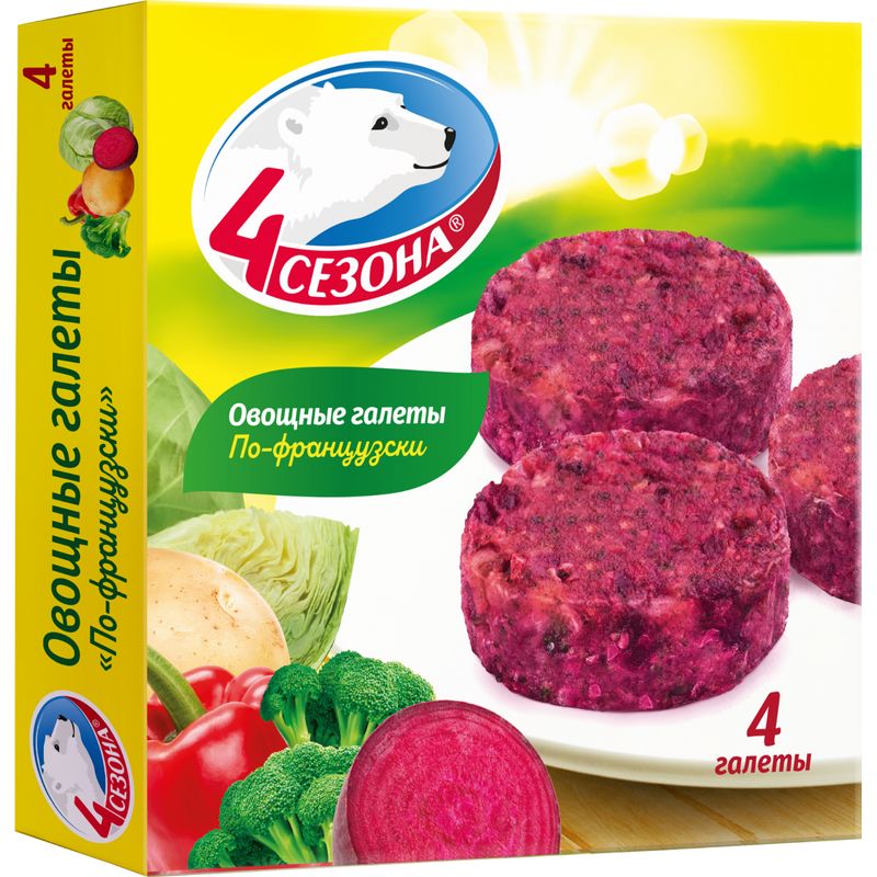 

Галеты овощные 4 Сезона По-французски 300 г