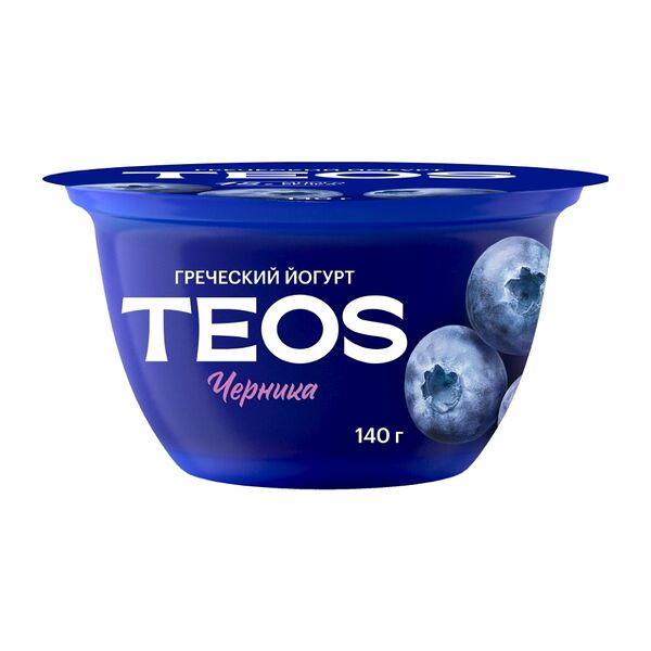 Йогурт греческий Teos Черника 2% 140 г