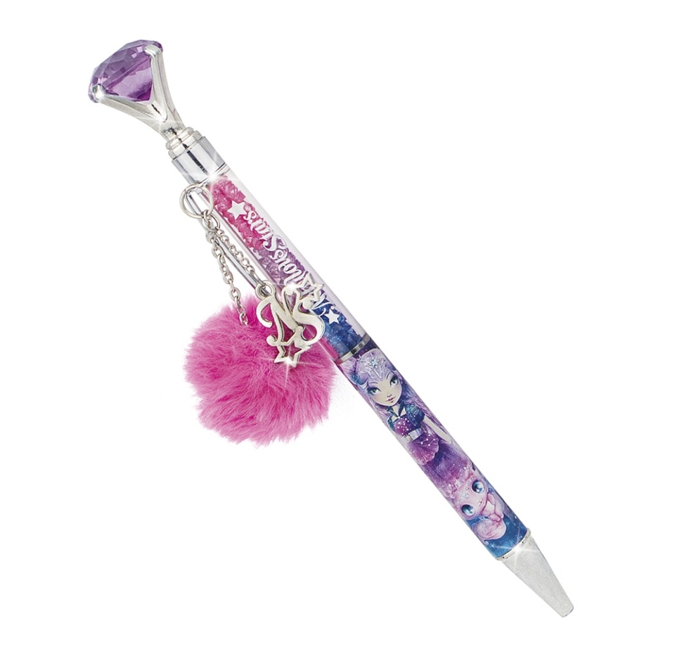 

Ручка шариковая Nebulous Stars серия Nebulia с помпоном и кристаллами, в ассортименте