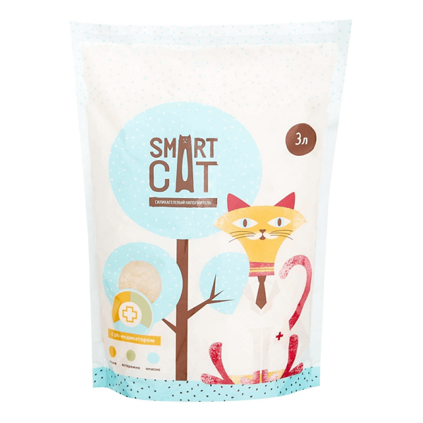 Наполнитель силикагелевый с pH индикатором Smart Cat 3 л