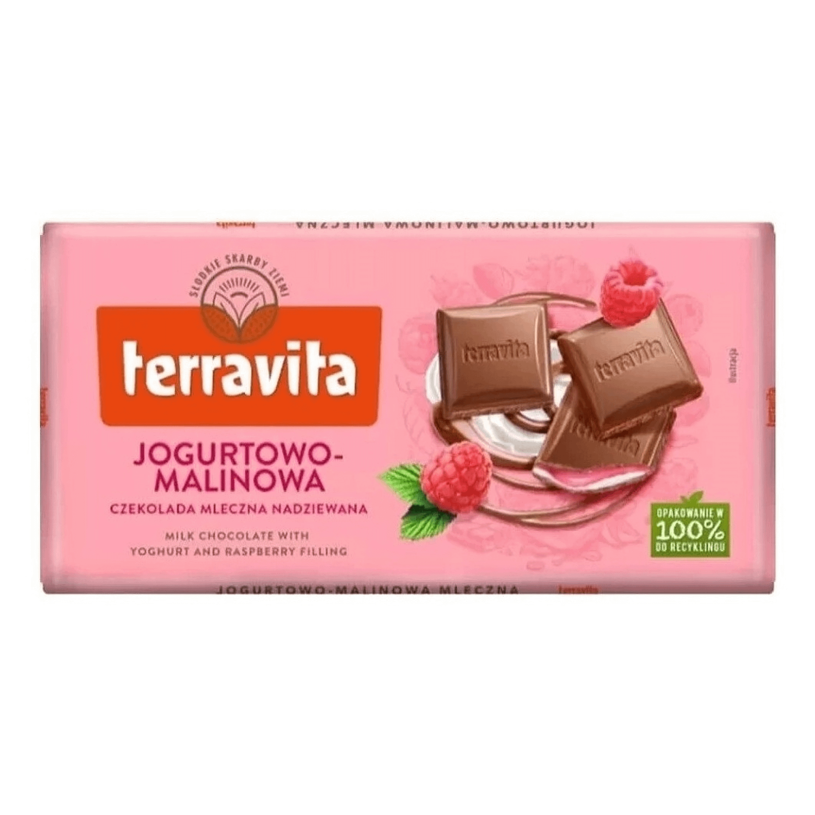 

Шоколад молочный Terravita Малина йогурт 100 г
