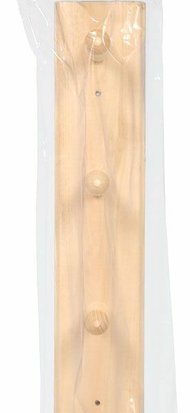 Вешалка четырёхрожковая из липы, 35 см ТМ Банные штучки