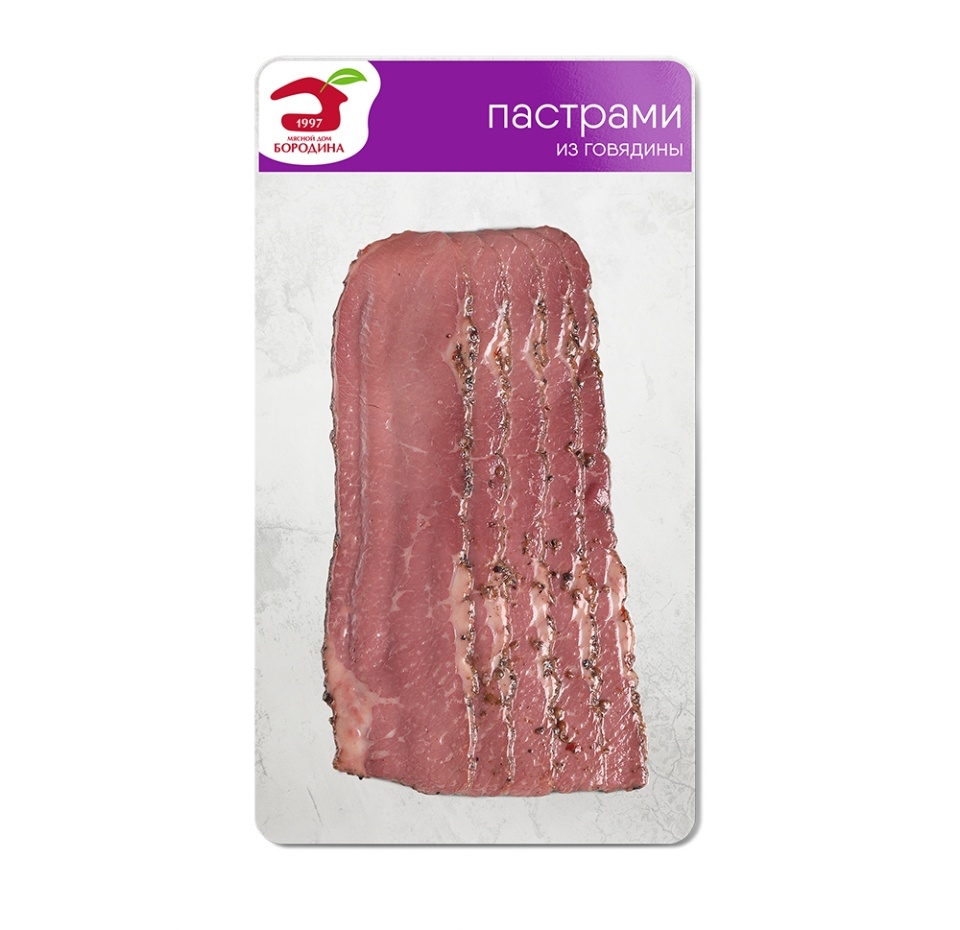 

Пастрами варено-копченая Мясной дом Бородина DeliChef из говядины нарезка 95 г