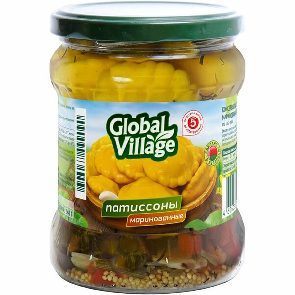 Патисcоны Global Village маринованные 480 г